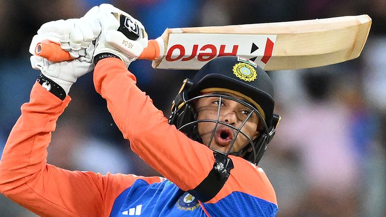 India's Abhishek Sharma, T20 cricket (Associated Press0