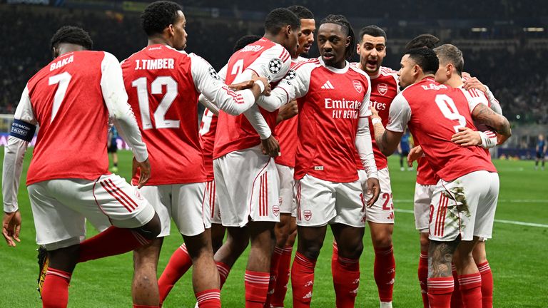 Arsenal rotated for their Champions League clash with Inter in the San Siro but were still too strong for the Serie A leaders