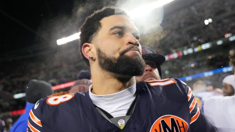 Chicago Bears quarterback Caleb Williams