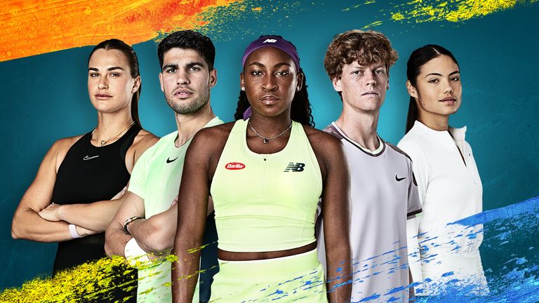 Aryna Sabalenka, Carlos Alcaraz, Coco Gauff, Jannik Sinner and Emma Raducanu will all be eyeing glory at the Australian Open in Melbourne