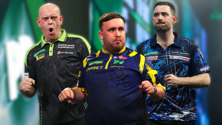 Michael van Gerwen, Luke Littler and Luke Humphries are all in action at the Saudi Arabia Darts Masters 