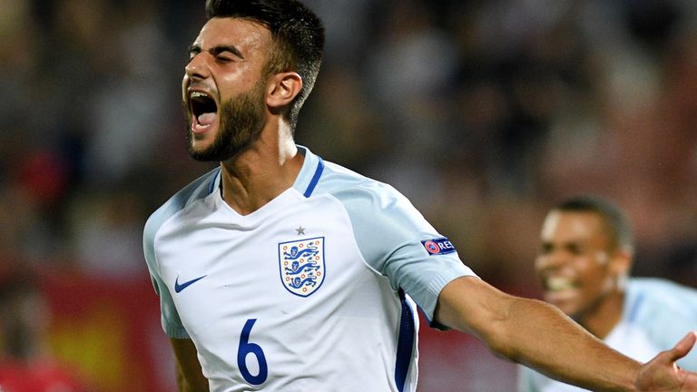 easah suliman of England during the UEFA European Under-19 Championship Final between England and Portugal on July 15, 2017 in Gori, Georgia...Levan Verdzeuli 