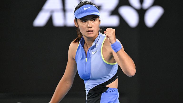 Emma Raducanu, seeded at the Australian Open, made a winning start in Melbourne