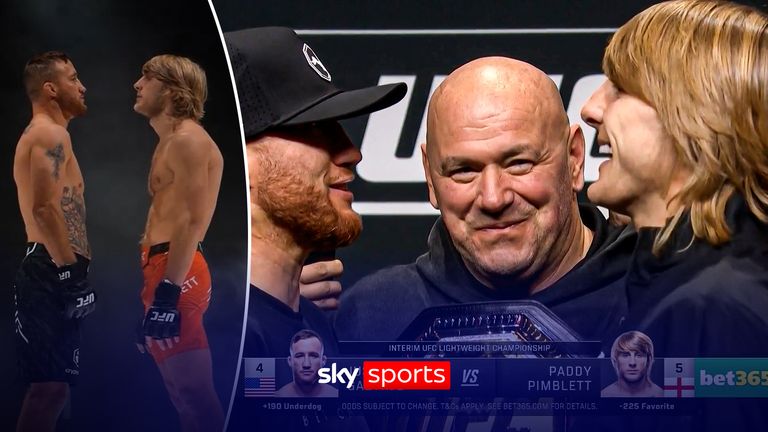 UFC 324 | Paddy Pimblett vs Justin Gaethje staredown