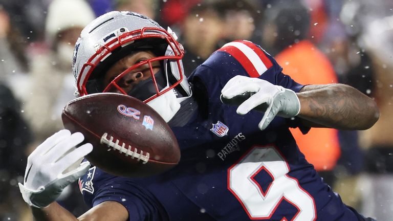 New England Patriots wide receiver Kayshon Boutte