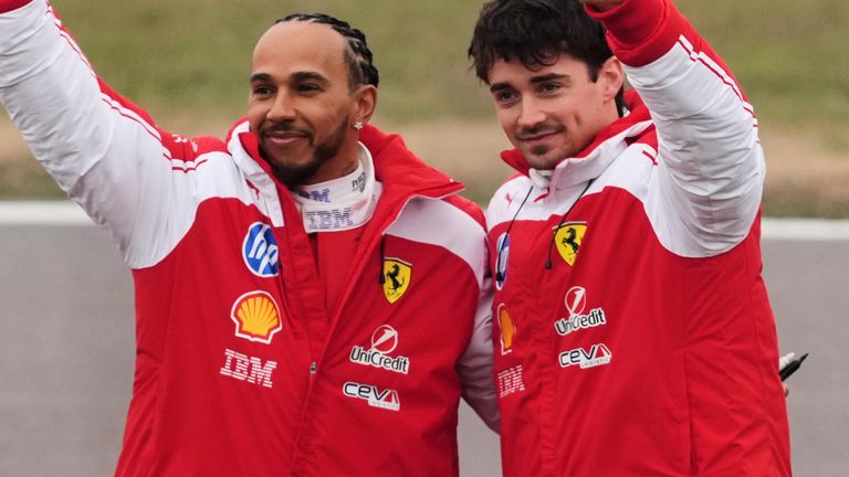 Lewis Hamilton and Charles Leclerc