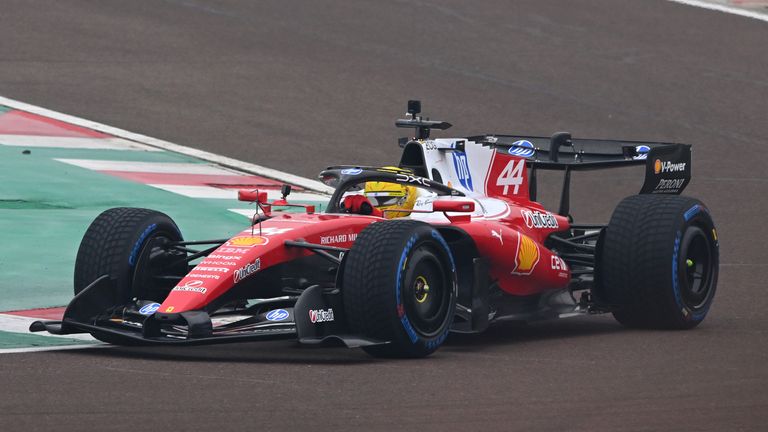 Lewis Hamilton drives the Ferrari SF-26 for the first time at Fiorano shakedown