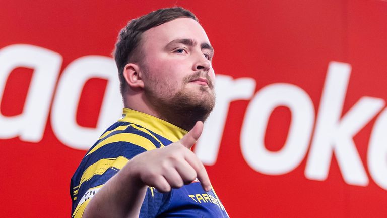 Luke Littler at Players Championship Finals