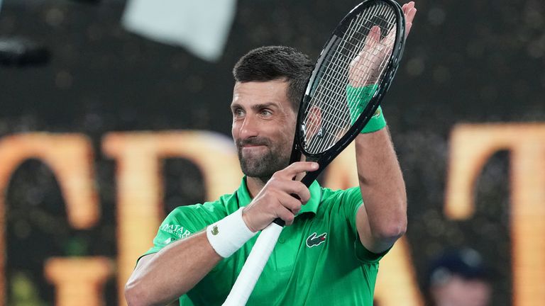 Novak Djokovic made light work of Pedro Martinez to ease into the second round of the Australian Open