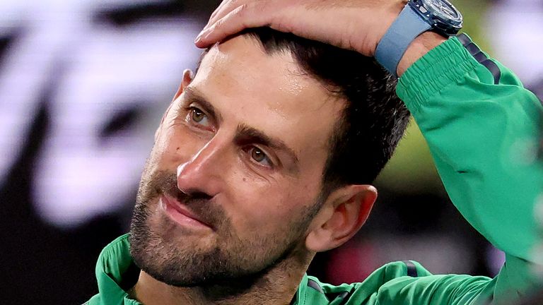 Novak Djokovic secured his 100th Australian Open win to start his tournament on Monday