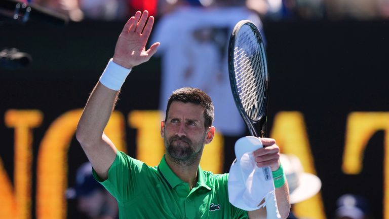 Novak Djokovic continued his quest ​to make more history at the Australian Open