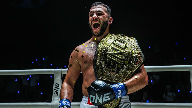 Samet Agdeve won the inaugural ONE Heavyweight Kickboxing World Title